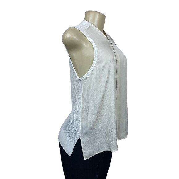 Rag & Bone Women's Light Beige Sleeveless Blouse Sz L/G - Picture 2 of 7